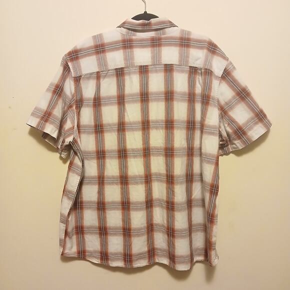 Carhartt Loose Fit Shirt Blue Short Sleeve Button Down Men's Size 2XL - Picture 5 of 6